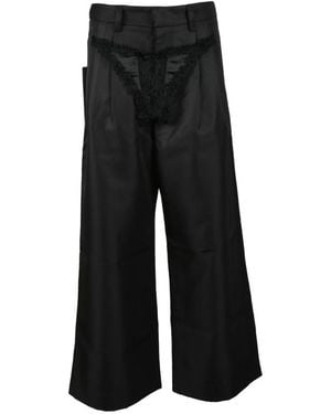 VAQUERA Wide Trousers - Black