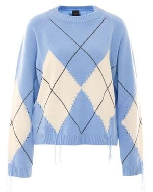Pinko Round-Neck Knitwear - Azul