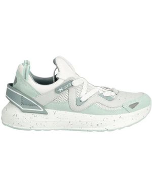 EA7 Schoenen ,Groen ,Leer Sneakers - Wit