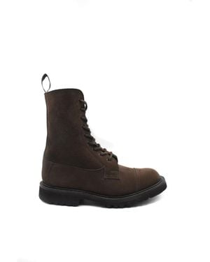 Tricker's Lace-Up Boots - Black