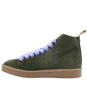 Pànchic Schoenen ,Groen ,Leer P01 Enkellaars