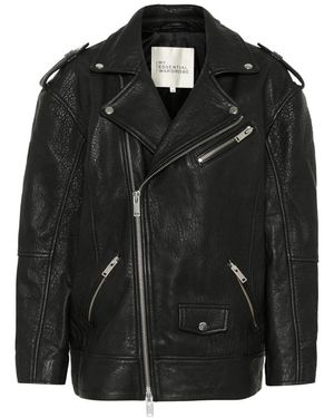 My Essential Wardrobe Leather Jackets - Black