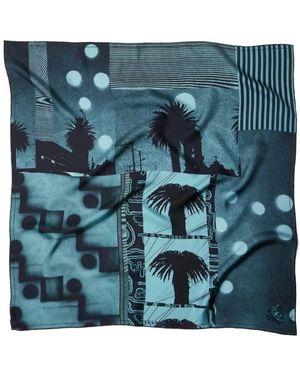 Versace Silky Scarves - Bleu