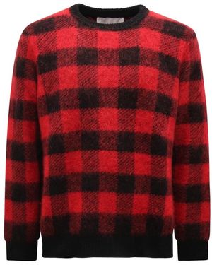Amaranto Round-Neck Knitwear - Rojo
