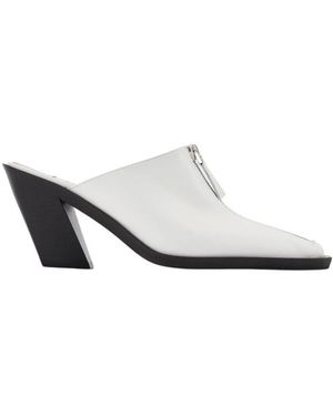 Elleme Heeled Mules - Bianco