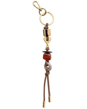 Ami Paris Porte-Clés Perles Ami De Coeur - Metallic