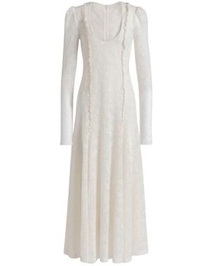 Alberta Ferretti Midi Dresses - White