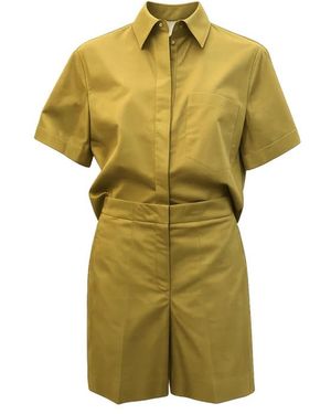 Kaos Overhemden ,Groen ,Katoen Boxy Katoenen Shirt
