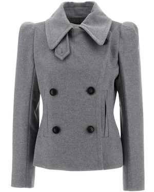 7 For All Mankind Double-Breasted Coats - Grey