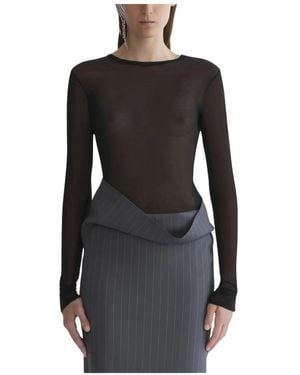 Mugler Tuxedo Bodysuit - Schwarz