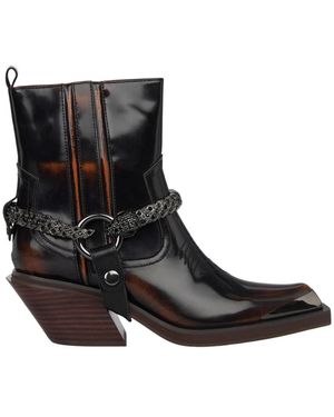 Alma En Pena. Cowboy & Biker Boots - Black