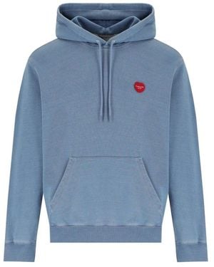 Carhartt Vintage Blaue Denim-Effekt Hoodie