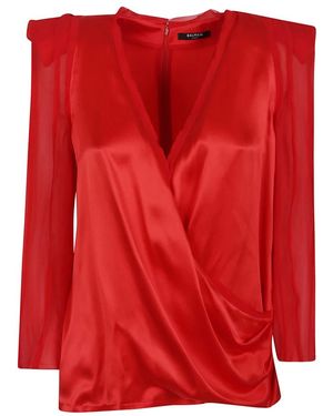 Balmain Blouses - Rosso
