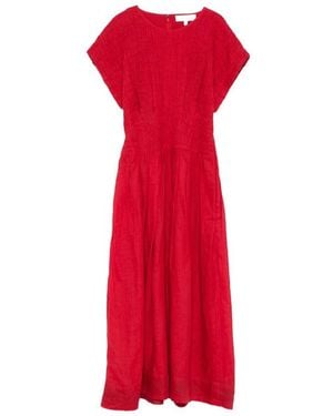 Sea Midi Dresses - Red