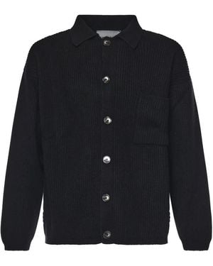 Amaranto Truien & Vesten ,Zwart ,Cardigans - Blauw