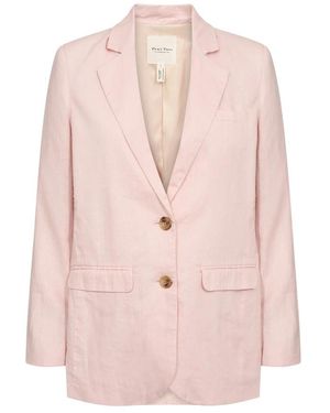 Part Two Lotus leinenjacke mit v-ausschnitt - Pink