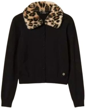 Twinset Actitude Brei Jas - Zwart