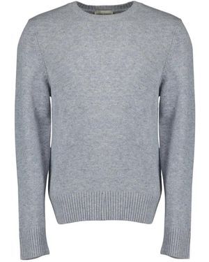 Officine Generale Round-Neck Knitwear - Grey