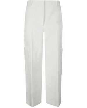 KHAITE Straight Pants - White