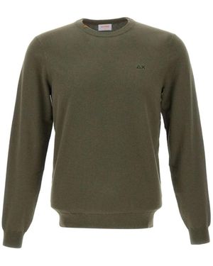 Sun 68 Round-Neck Knitwear - Green
