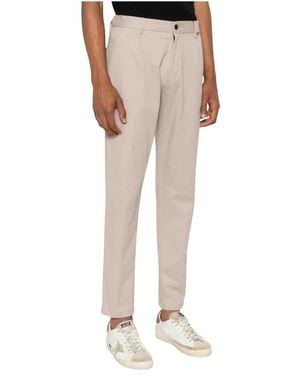 Calvin Klein Slim-Fit Trousers - Natural