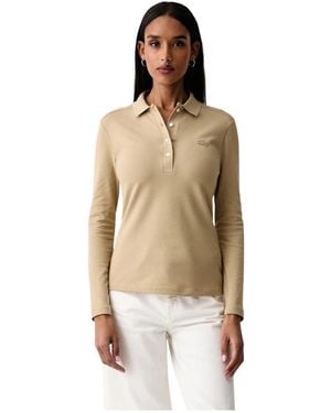 Lacoste Long Sleeve Tops - Natur