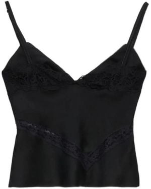 MSGM Sleeveless Tops - Black
