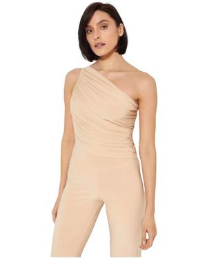 Norma Kamali Diana Top - Naturel