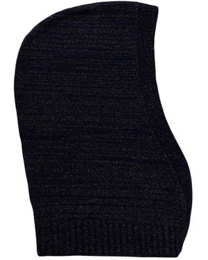 Missoni Rippstrick-Kapuze - Blau