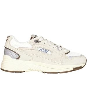 Autry Schoenen ,Katoen Lage Sneakers - Wit