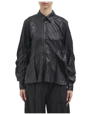 OTTOLINGER Camicia Wrinkle Con Zip - Zwart