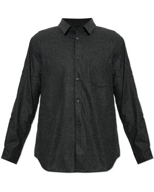 Comme des Garçons Overhemden ,Grijs ,Wol Wol Zonder Zak - Zwart
