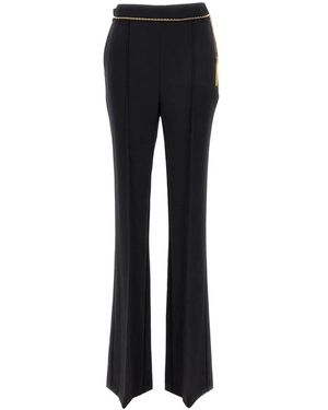 Elisabetta Franchi Wide Trousers - Black