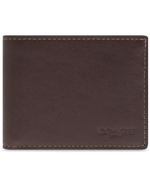 COACH Accessoires ,Bruin ,Leer Leren Portemonnee