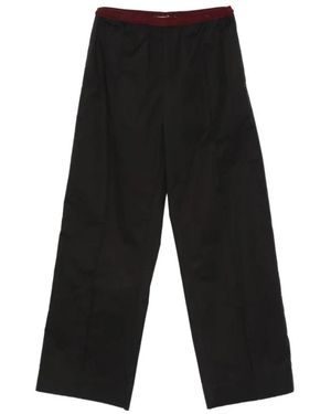 Plan C Straight Broeken - Zwart