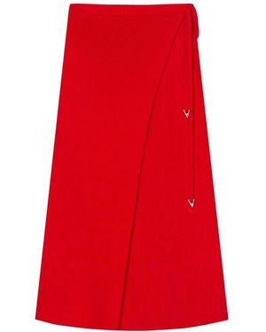 Aeron Midi Skirts - Rood