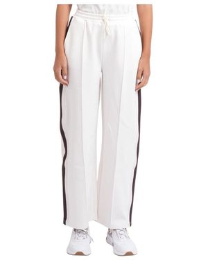 Guess Broeken ,Wit ,Polyester Stretch Polyester Track Pants