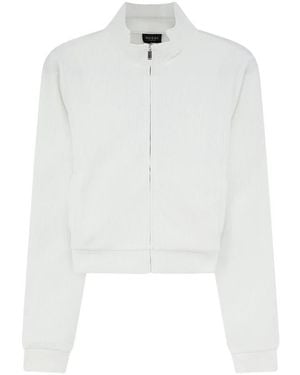 Gucci Lichtgewicht Sweatshirt Van Geribd Katoenen Jersey - Wit