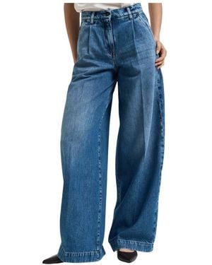 Liviana Conti Wide Jeans - Blue