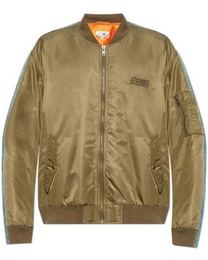 MM6 by Maison Margiela Jacket Made Of Combined Materials - Green