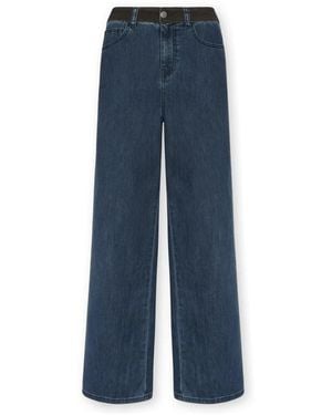 Elena Miro Wide Jeans - Azul