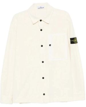 Stone Island Casual Shirts - White