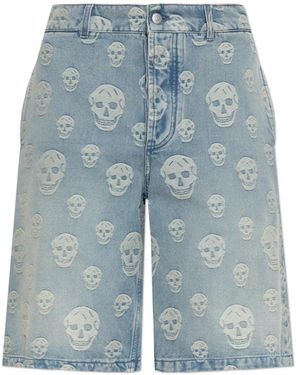 McQueen Denim Shorts - Blue
