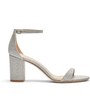 Stuart Weitzman Nudist Ii 75 Block Sandal - Weiß