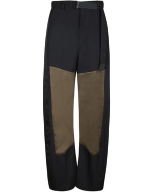 Sacai Straight Trousers - Black