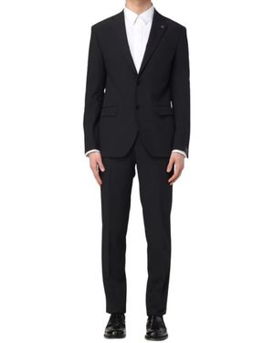 Manuel Ritz Single Breasted Suits - Negro