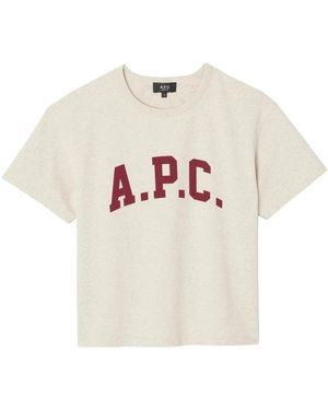 A.P.C. Quadratisches Margaret T-Shirt - Weiß