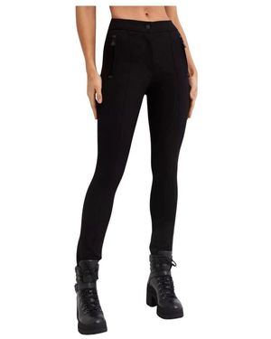 Moncler Schwarze Straight Leg Hose