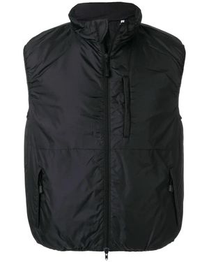 Aspesi Jassen ,Zwart ,Leer Jil Vest