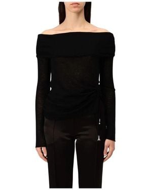 Patrizia Pepe Round-Neck Knitwear - Black